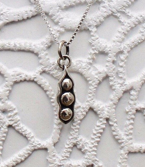 Three Peas in a Pod Necklace eBay