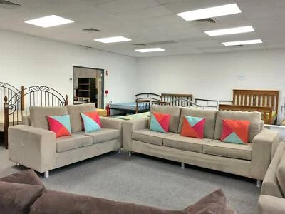 Today Delivery Quality 2x Sofas Set Couches Quick Today Delivery Quality 2x Sofas Set Couches Quick