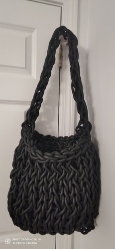 Rosanna Contadini Neo Design Italy knitted Neoprene Handbag gently preloved