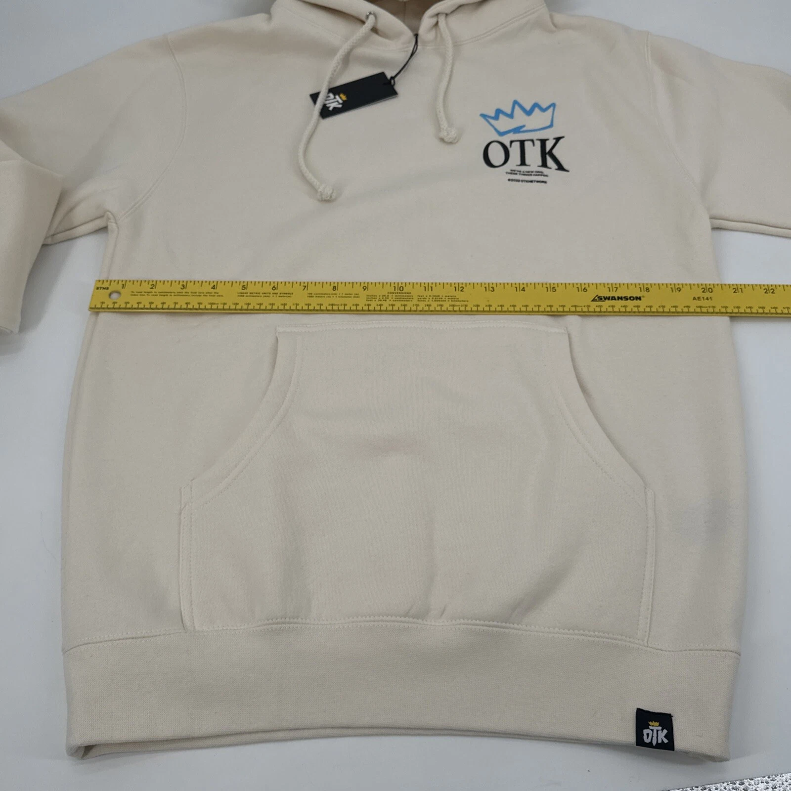 OFF WHITE Felpa con cappuccio nuova con etichette rara OTK Network INC One True King collezione primavera 2022 taglia small