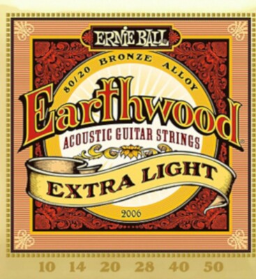 Ernie Ball Guitar Strings Acoustic Earthwood Extra Light 10-50 2006