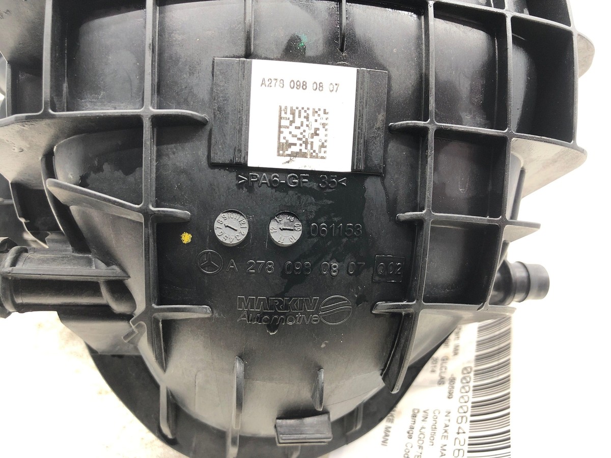 2011 - 2019 MERCEDES GL63 M278 OEM 5.5L INTAKE MANIFOLD ASSEEMBLY  