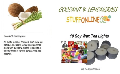 10 X 7 hour approx fragranced 464 Soy Wax Tea-Light Candles Tealight. Boxed - Picture 13 of 57