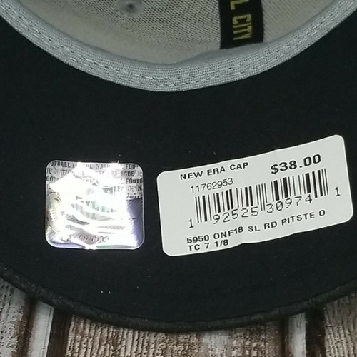 Cappello Berretto Nuovo Pittsburgh Steelers NFL Team Taglia 7 1/8 59FIFTY Fitted - Foto 6 di 6