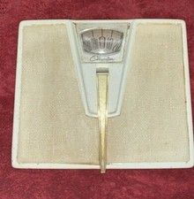Vintage Counselor Dial Bathroom Scale White/Cream/Tan Retro Heavy Duty