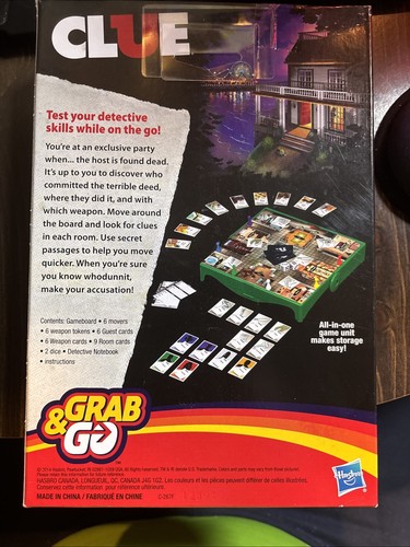 Clue Grab and Go Game Travel Size - Picture 2 of 2