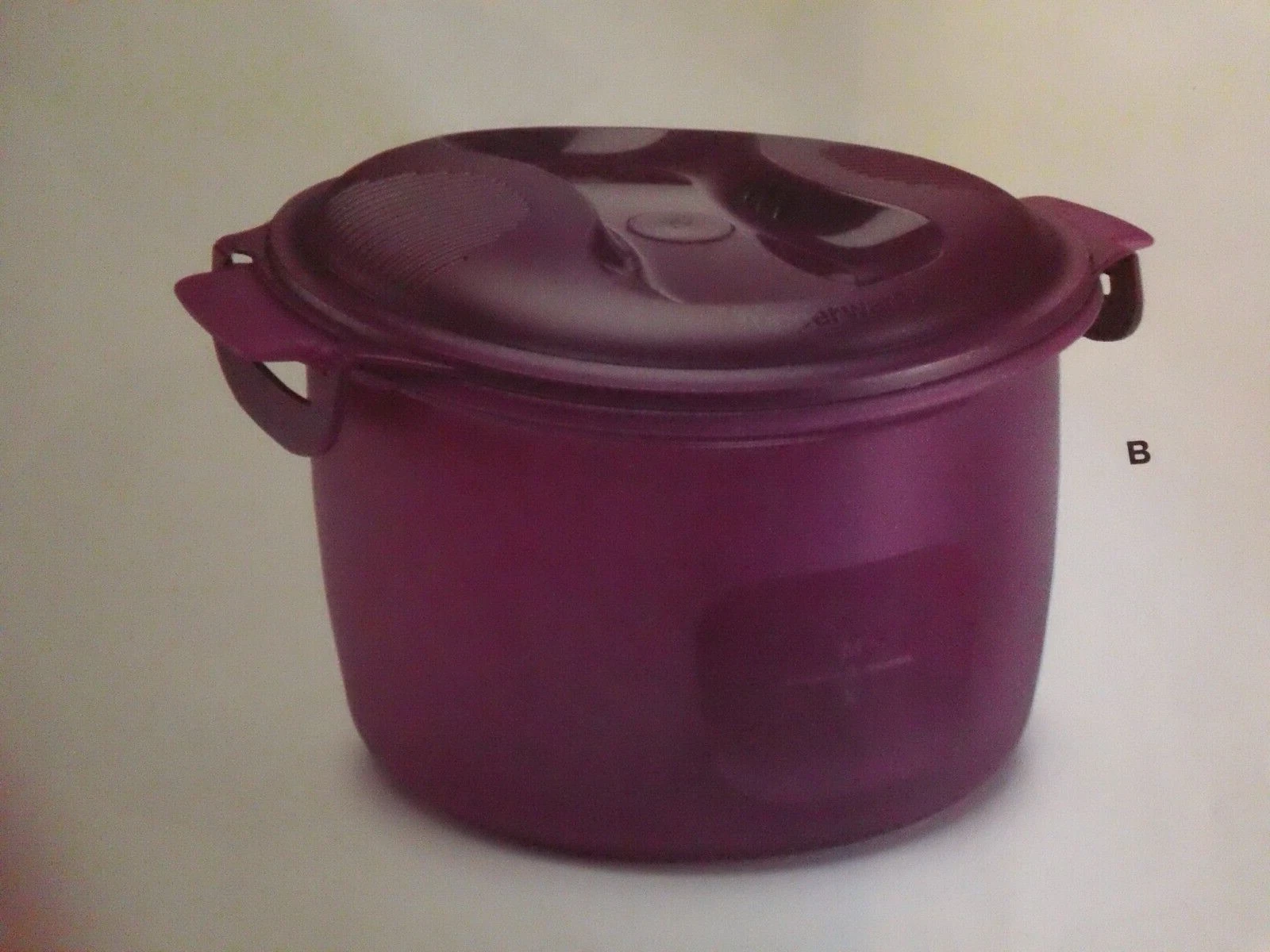Tupperware Microwave Steamer/Rice Cooker 2.2L 9 Cups- Dark Purple-NIP