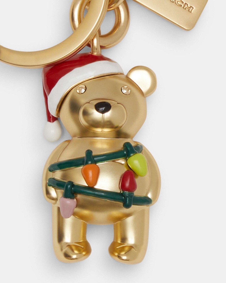 Coach Snowman 3D Bear Bag Charm Metal With Enamel CN573/CN572 New