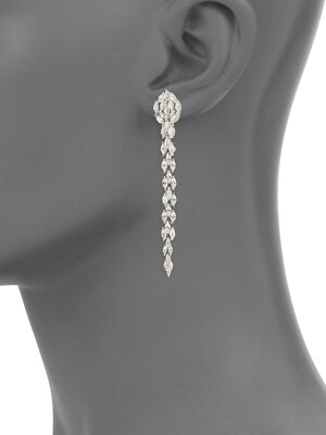 Fallon Marquis Crystal Fishtail Earrings