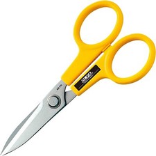 OLFA Household Scissors L-Shaped 112B L, Yellow