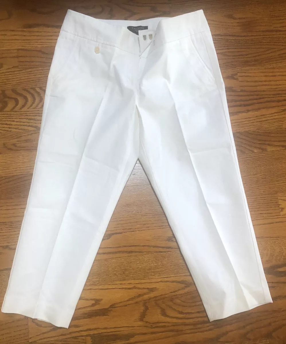 Talbots white capris sale