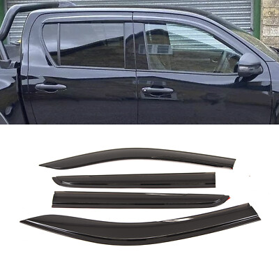 Für Toyota Hilux MK8 Doppelkabine 2016- Fenster Windabweiser Set
