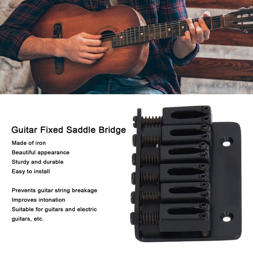 6-saitige Gitarre feste Sattelbrücke Hardtail Toplader Eisen E-Gitarre - Bild 18 von 21