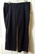 Lands' End Size 18W Navy Blue Mid Rise Trouser Leg Chino Pants NWT