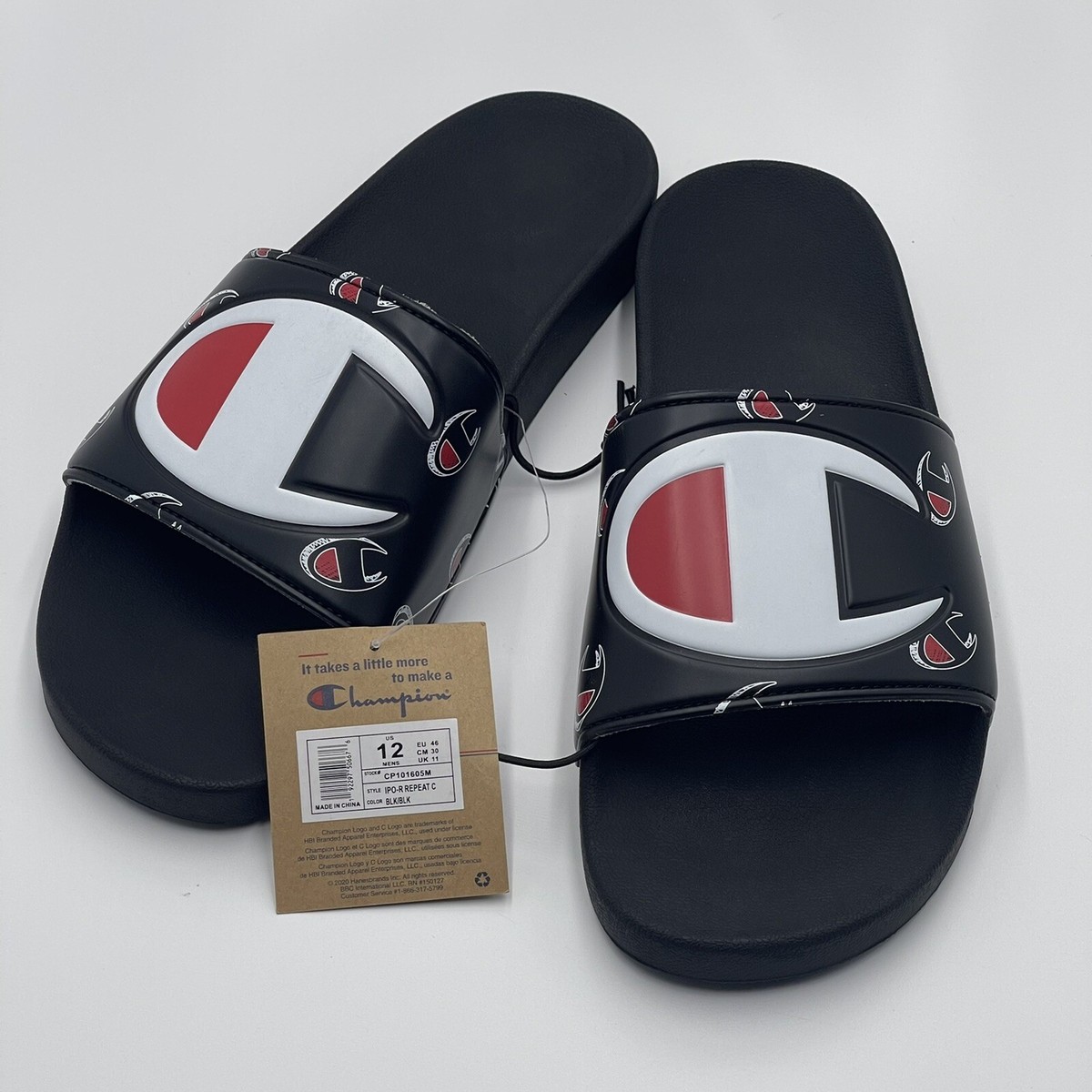 Sport Sandals Orvis Flip Flops Mens Navy Blue Champion IPO Logo