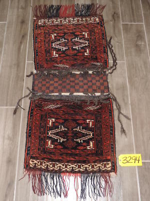 19'' x 48'' Handmade Oriental Wool Saddlebag 
