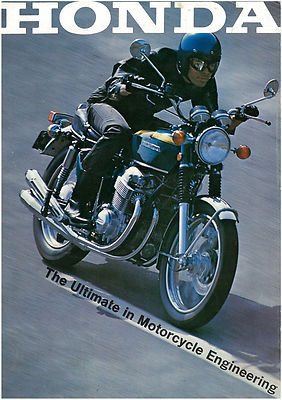 HONDA Brochure CB750 K0 CB750K0 1969 1970 Red Sales Catalog