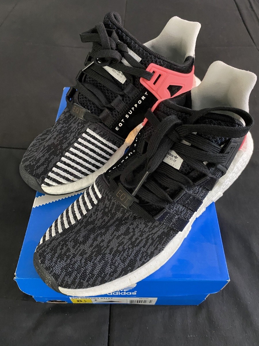 Adidas EQT Support 93/17 Core Black Turbo Red Men’s Size
