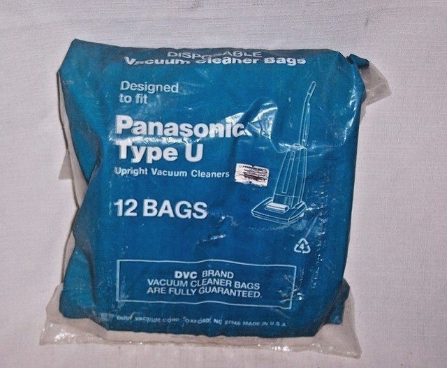 Panasonic Vacuum Bags Type U U3 and Upright By DVC 1 Pack of 10 for