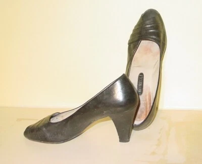 Escarpin en cuir noir pointutre 37,5 MINELLI - Photo 1/2