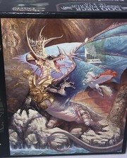 DRAGON ISLE Jigsaw Puzzle Glow in the Dark 500 Piece 18x14 New