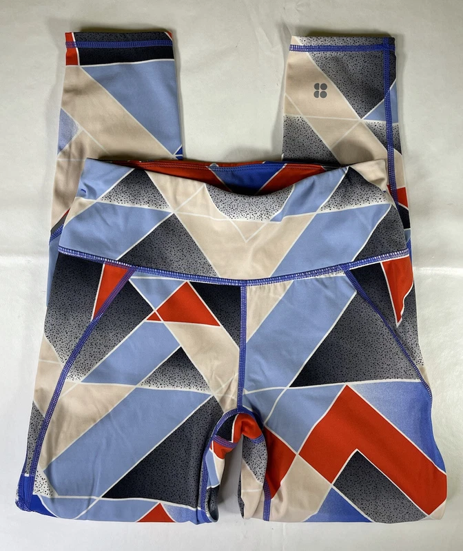 sweaty-betty geometric print 7/8 power workout leggings