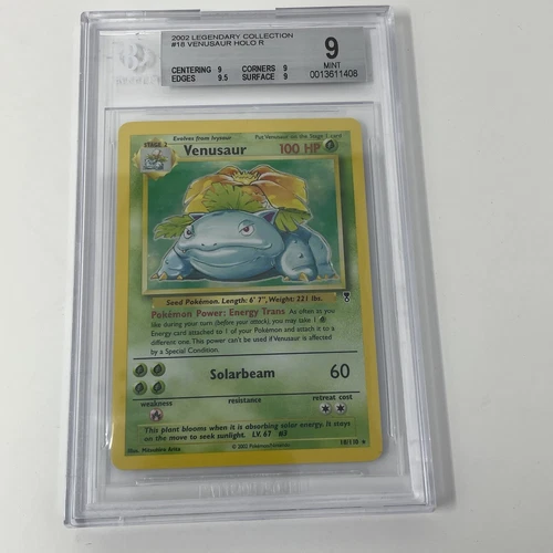 2002 Pokemon Venusaur Holo Legendary Collection 18/110 BGS 9 PSA CGC Unlimited