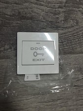Push to Exit Button Release Switch Door Access Control PC 86mmx86mm 12V 3A White
