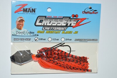 zman z-man crosseyez chatterbait 3/8oz snag resistant bladed jig fire craw