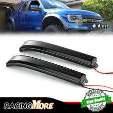 LED Side Mirror Smoked Lens Turn Signal Light Lamp For Ford 2009-2014 F150 F-150