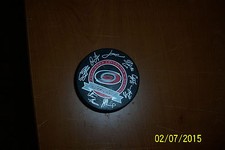 2002-2003 Carolina Hurricanes Hockey Puck - Facsimile Signatures