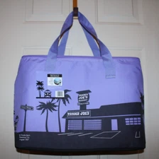 NWT Trader Joe's Large Reusable Insulated Lavender Tote Bag 8 Gallons Purple