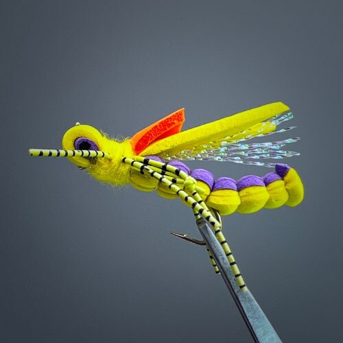 12 pc Topwater Hopper Set Size 10 Fly Fishing Flies for Trout