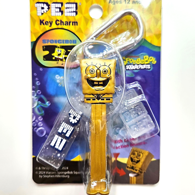 PEZ Gold SpongeBob Key Charm Carabiner 25th Anniversary /JAPAN | eBay