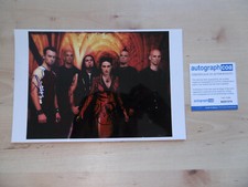 Within Temptation "Sharon den Adel" signed 7x11 inch photo autographs ACOA Within Temptation "Sharon den Adel" signed 7x11 inch photo autographs ACOA