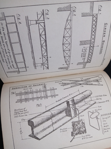 WW1 British Army "MANUAL OF FIELD ENGINEERING" (NAMED TO "SAPPER ALLISON", R.E.) - Picture 19 of 23
