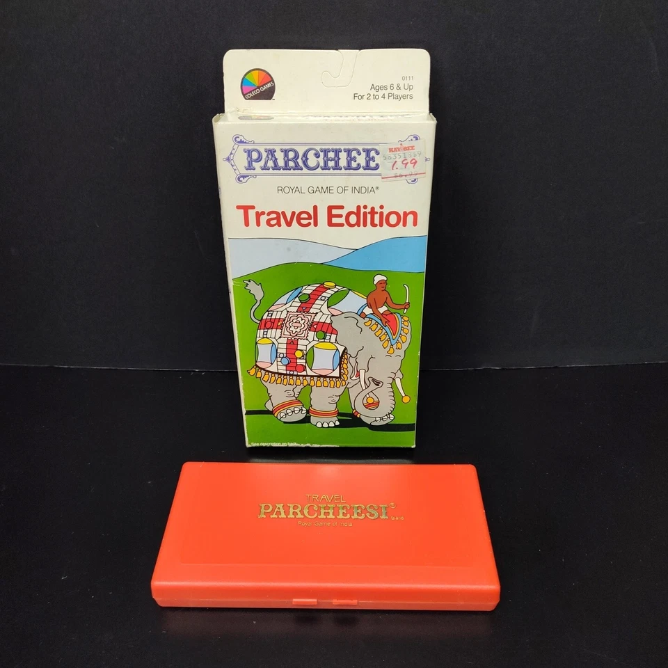 Parcheesi Travel Edition (Coleco Games, 1987), Nuevo Stock Antiguo - Caja Abierta, Bonito Foto 3 de 4