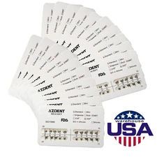 100 Pack AZDENT Dental Ortho Brackets Braces Metal Standard MBT.022 Hooks 3 4 5