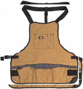 Bib Apron 16-Pocket Tool Woodworking Gardening Craft 