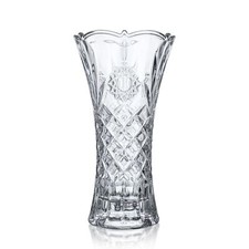 11.2'' Clear Tall Crystal Vase Glass Vases for Flower Thickened Flower Vase f...