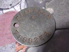 WW2 relic dogtag Royal Armoured Corps RTR - FLANAGAN 7899252