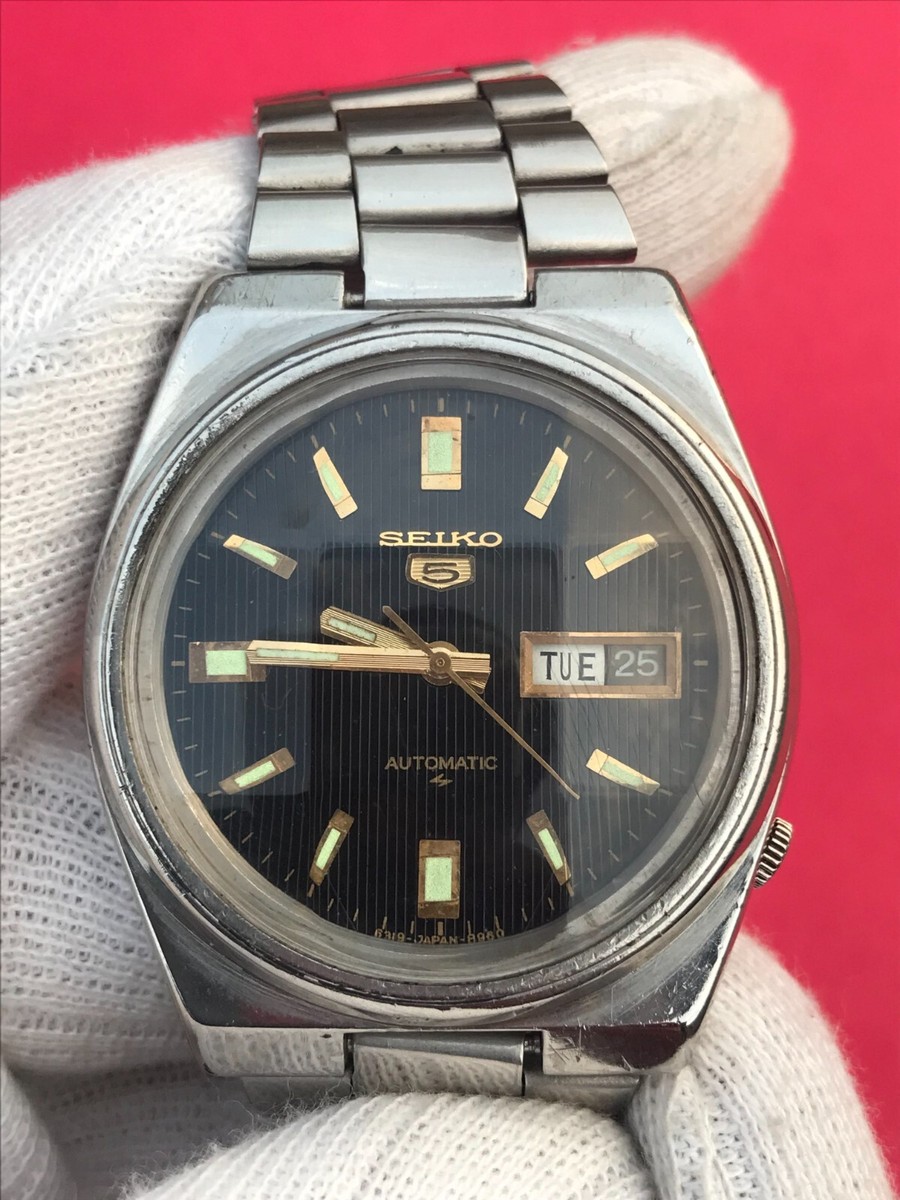 Vintage Seiko 5 Automatic 6309-512A Day/Date Japan Men's Watch | eBay