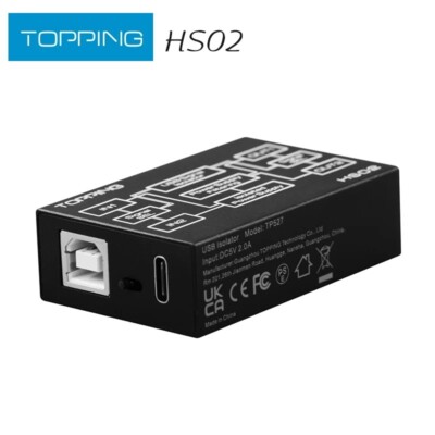 TOPPING HS02 USB2.0 High Performance High Compatibility Low Latency Audio Isolat