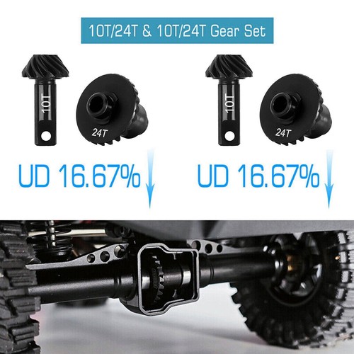 Engranajes helicoidales Overdrive/ Underdrive/stock de acero de aleación para 1/18 Traxxas TRX4M RC - Imagen 2 de 18