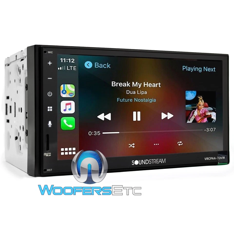 SOUNDSTREAM VRCPAA-70MW 7" INALÁMBRICO APPLE CAR PLAY ANDROID AUTO BLUETOOTH ESTÉREO Foto 3 de 4