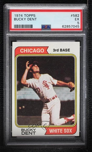1974 Topps Bucky Dent #582 PSA 5 Rookie RC