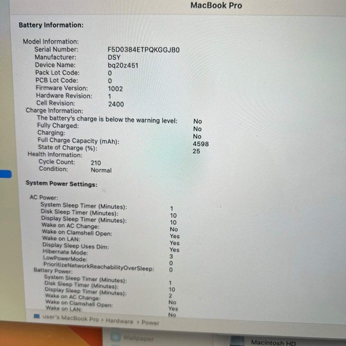 Apple MacBook Pro 2020 13,3" i5 8 GB RAM 256 GB SSD plateado A2289 - Imagen 11 de 13