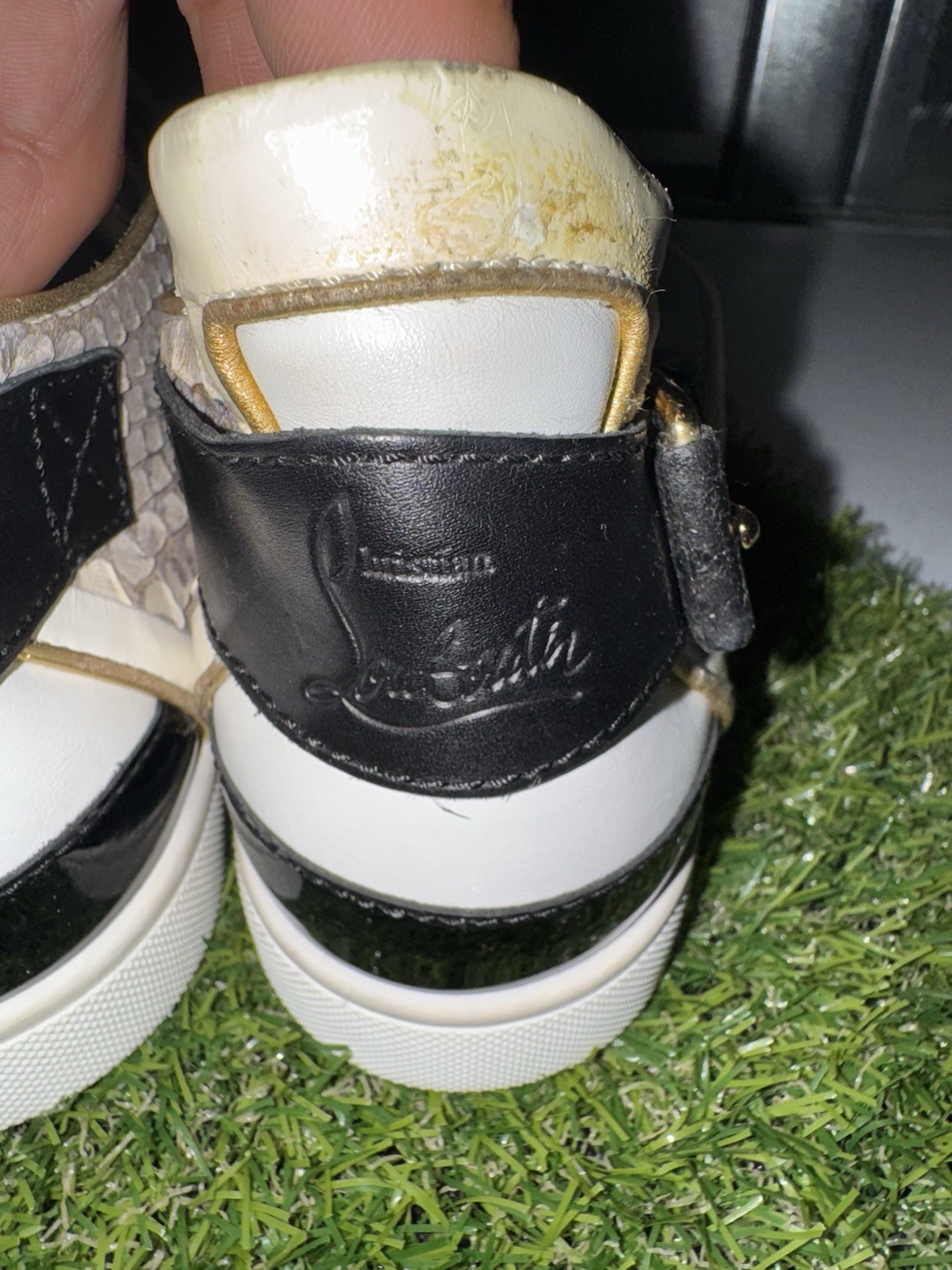 Christian Louboutin Multicolor Python and Leather… - image 14