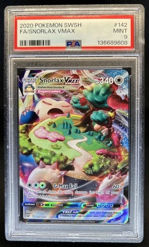2020 Pokemon SWSH Snorlax Holo #142/202 PSA 9