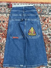 JNCO Buddha Dark Stone wash 30x30 vintage Wide Leg Denim
